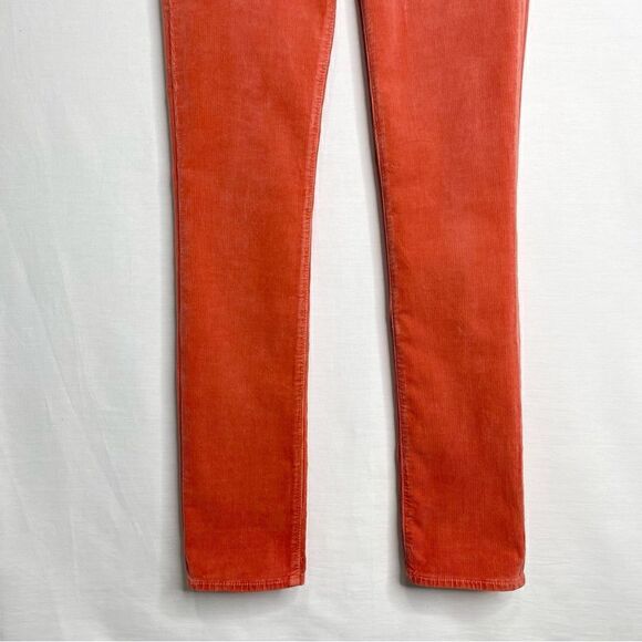 AG Adriano Goldschmied Corduroy Stevie Slim Straight Jeans  (Coral) - 26 - Picture 12 of 14
